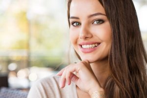 woman with attractive smile